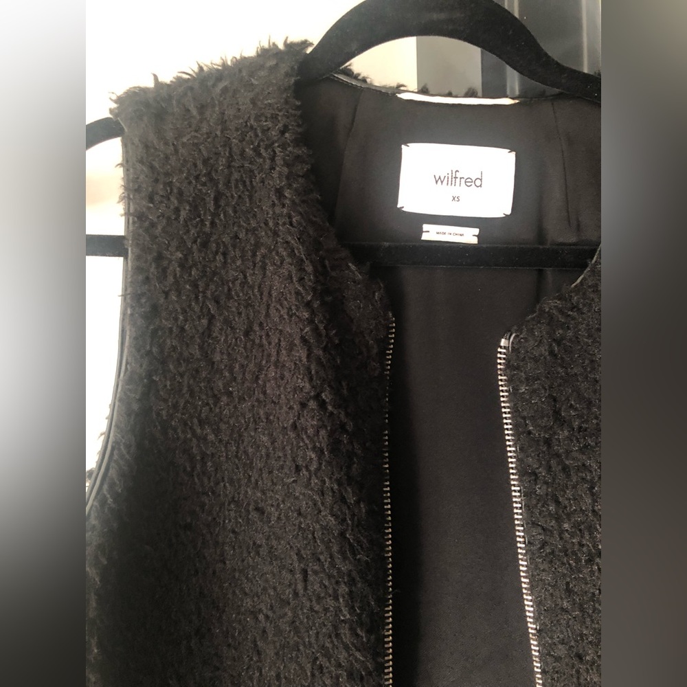 Wilfred faux fur vest XS